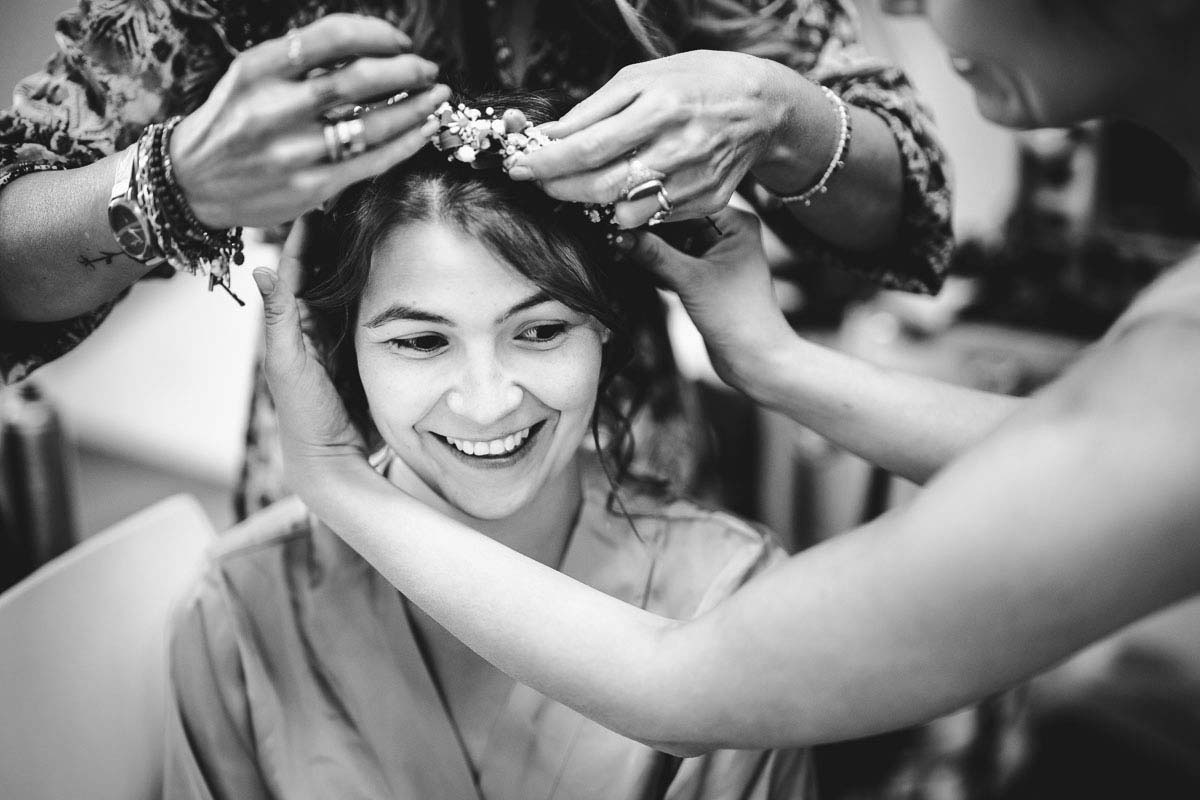 Brautstyling im Berghof Riesen