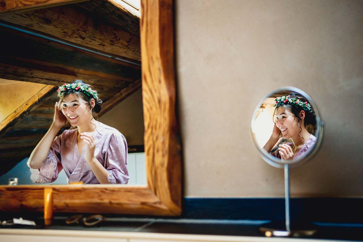 Brautstyling im Berghof Riesen