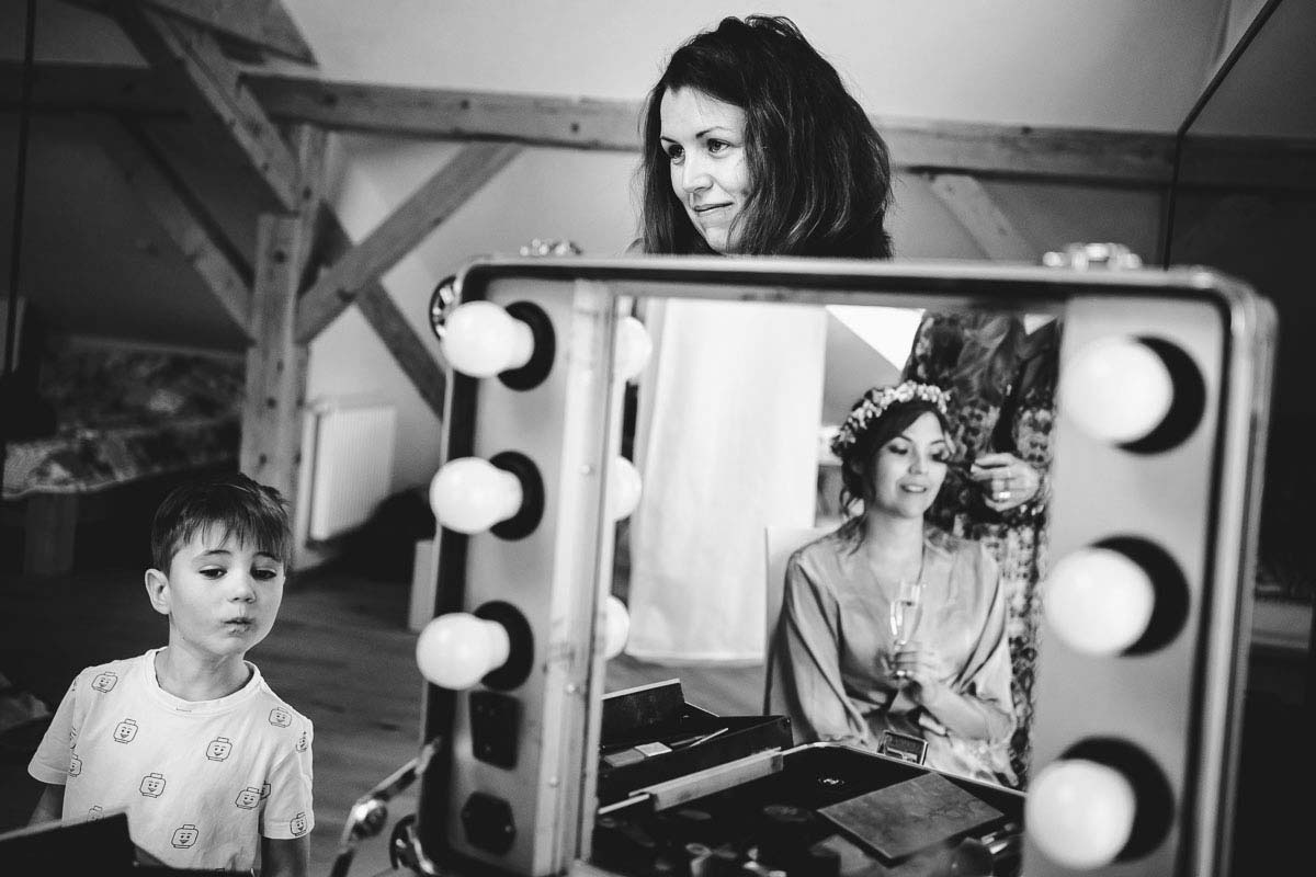 Brautstyling im Berghof Riesen