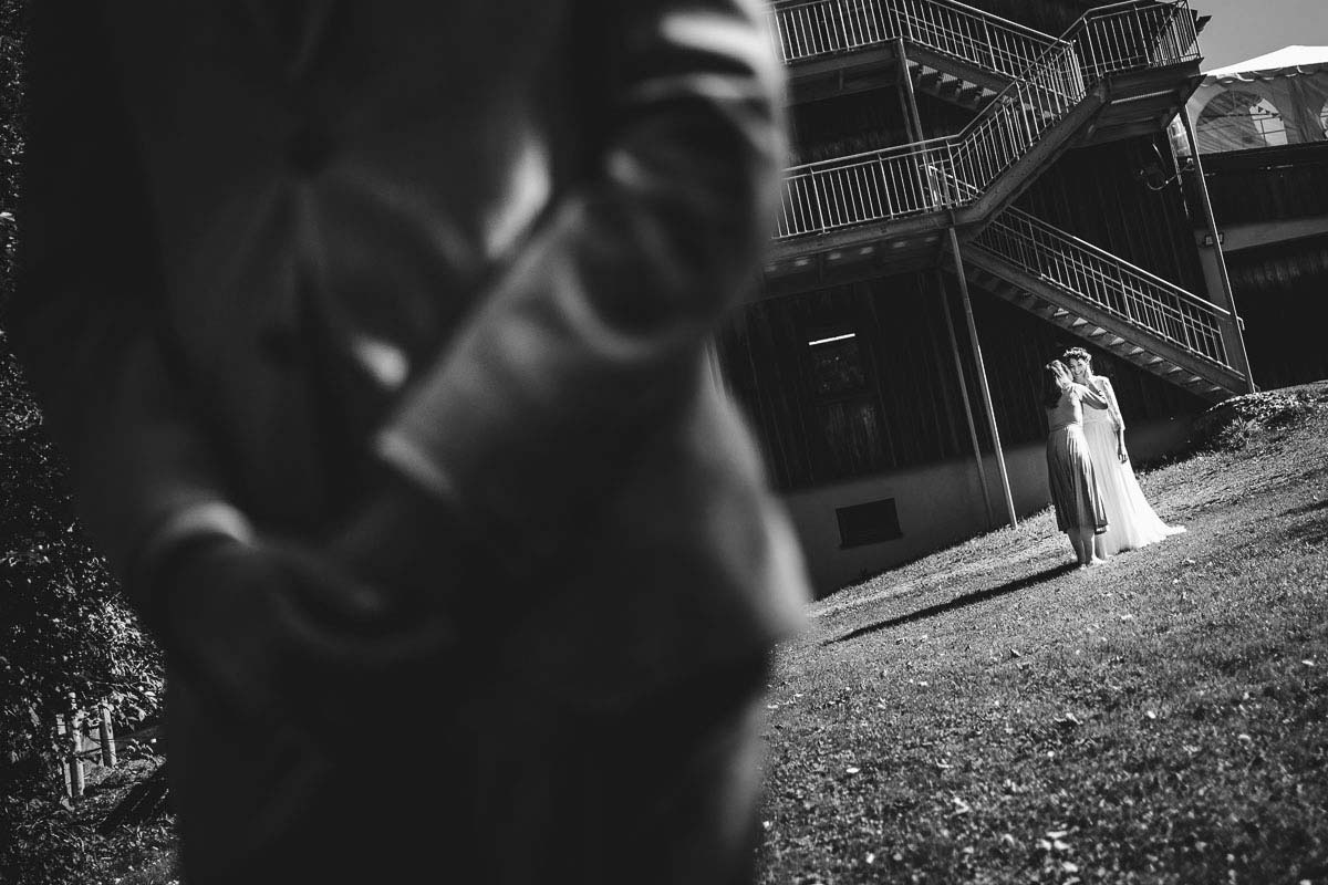 First Look bei einer Hochzeit im Berghof Riesen