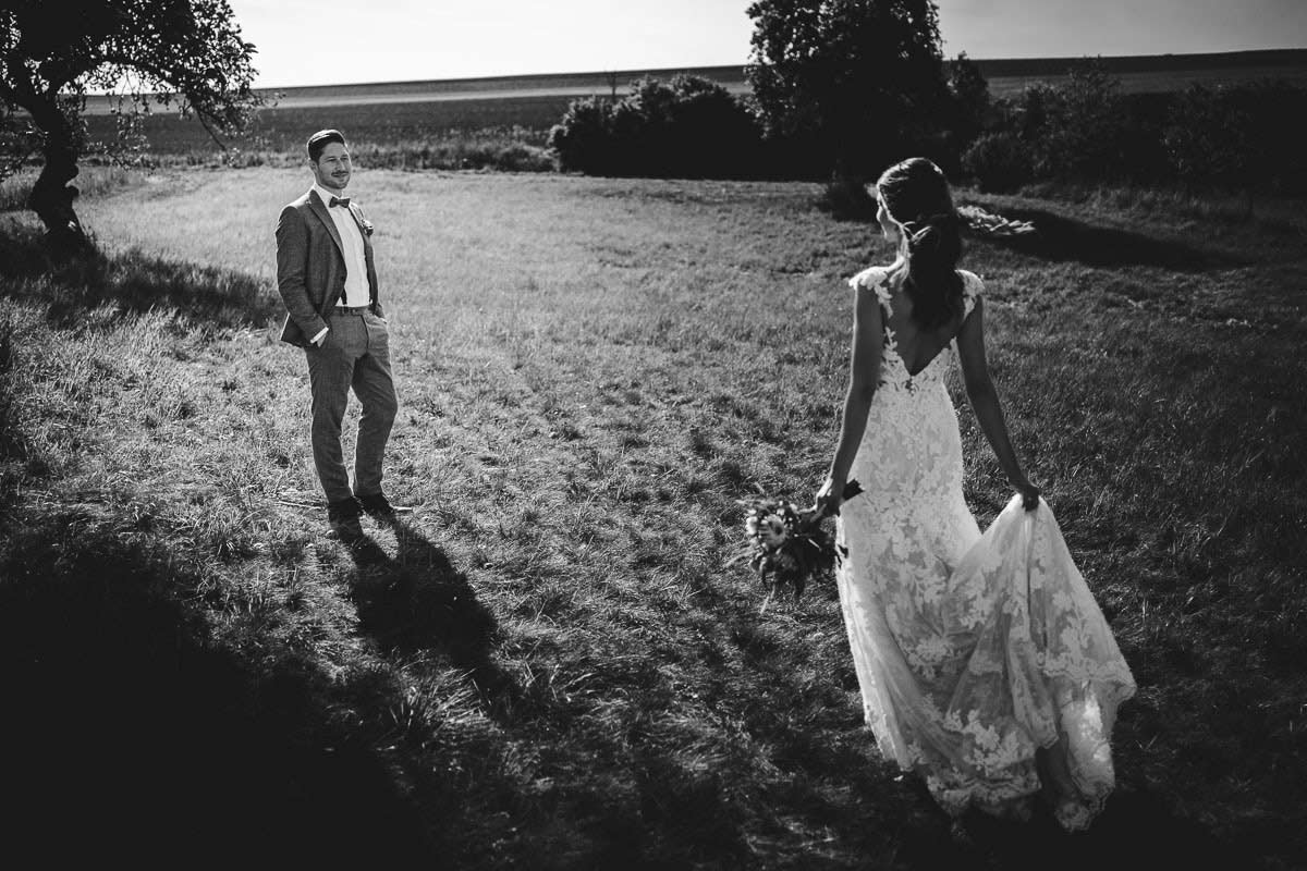 Hochzeitsfotos in der Feldern