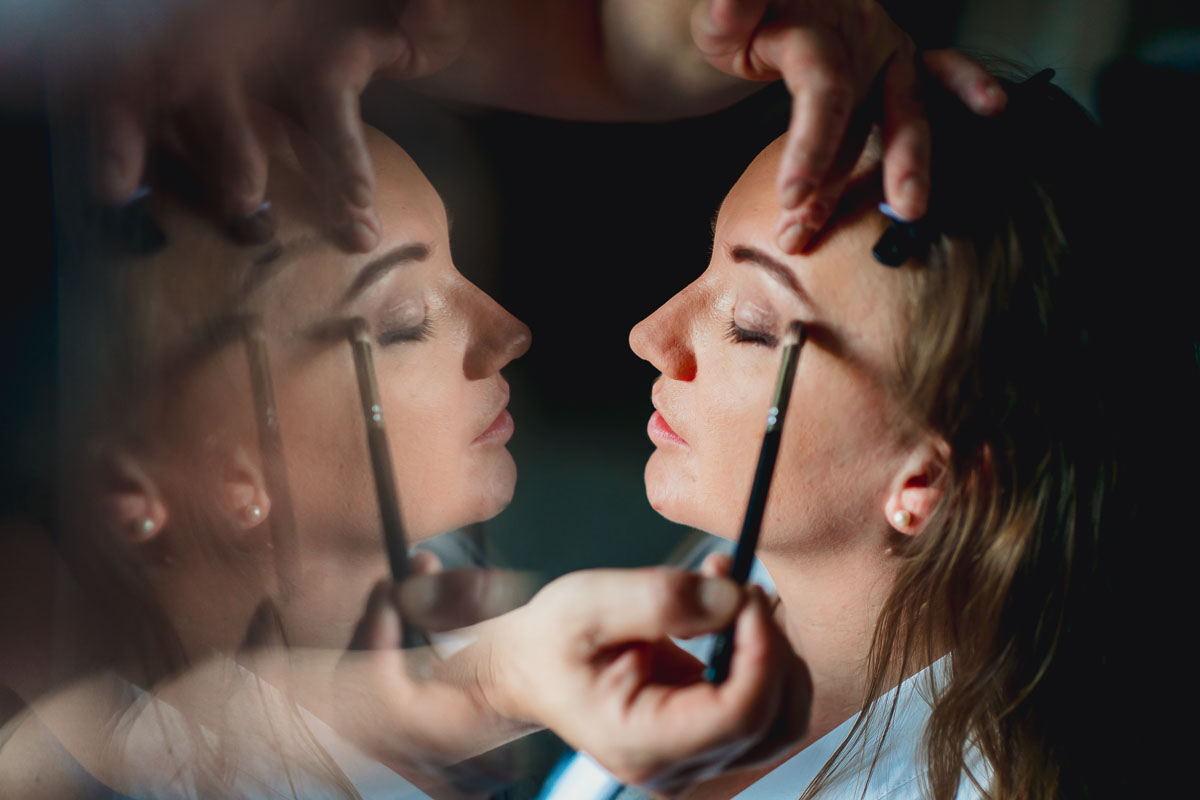 Brautstyling in der Dammühle in Marburg