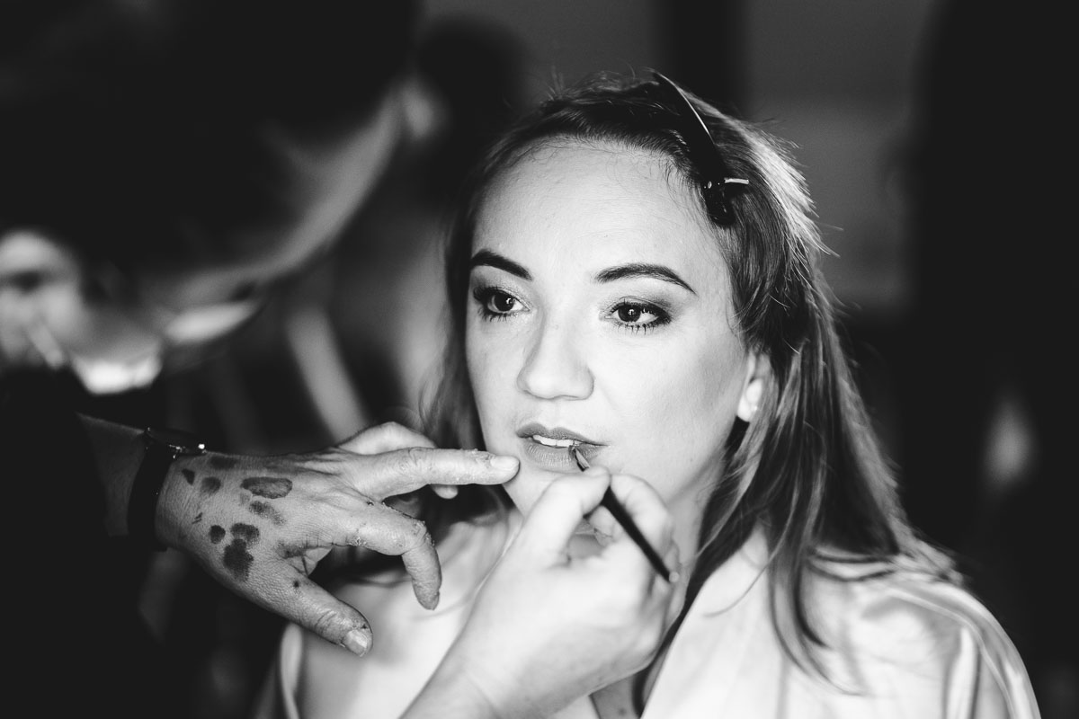 Brautstyling in der Dammühle in Marburg