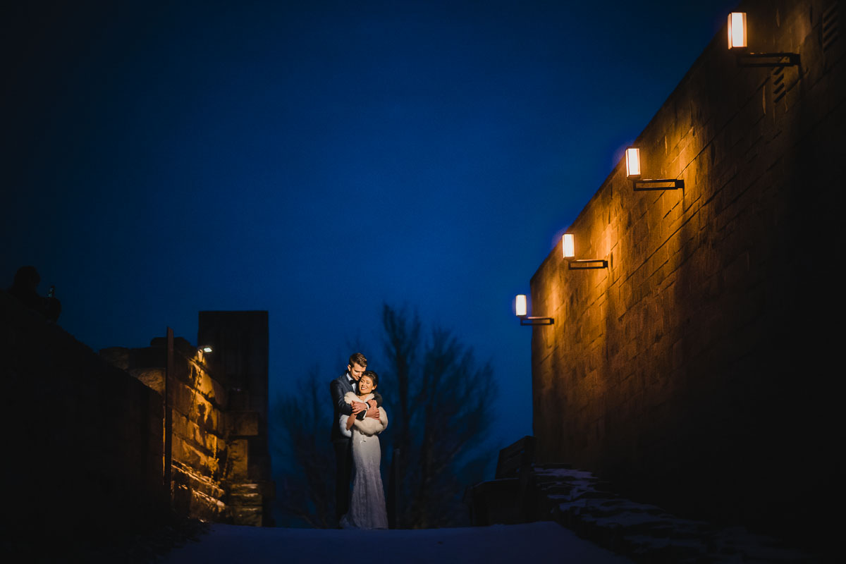 Hochzeit im Winter auf dem Hambacher Schloss