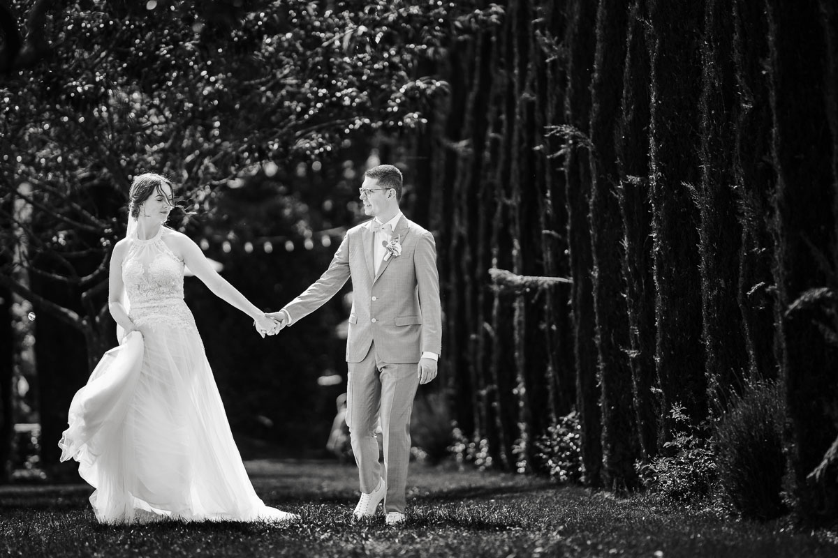 Hochzeitsfotos Brautpaar Weingut Mussler