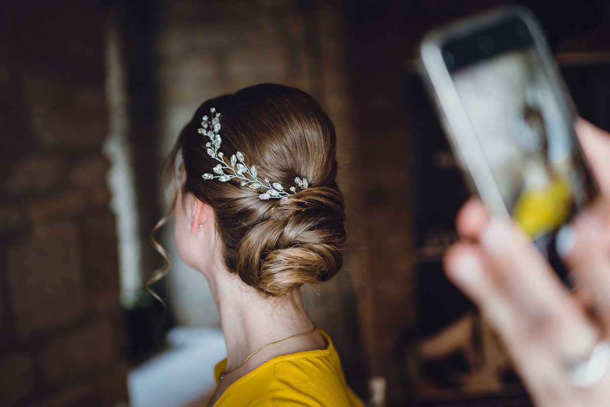 Hochzeit auf Probe das Styling