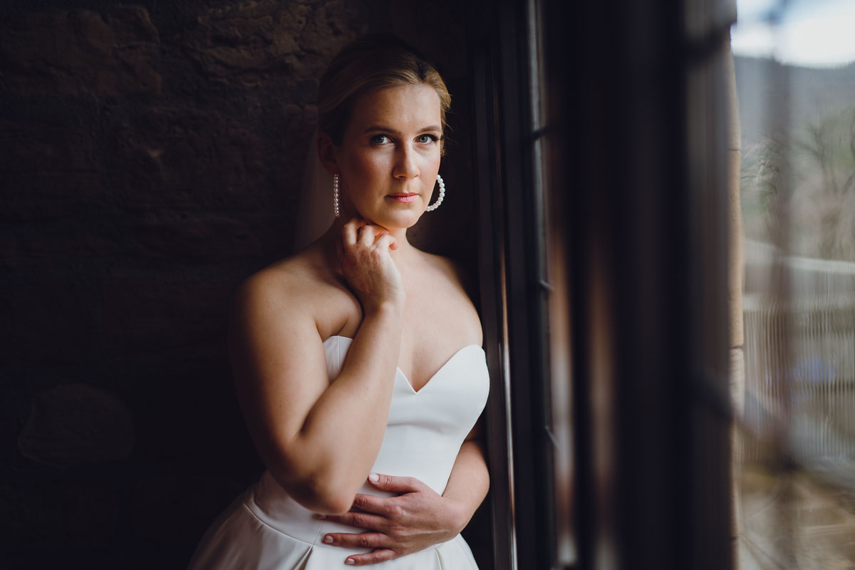 Hochzeit auf Probe Brautshooting