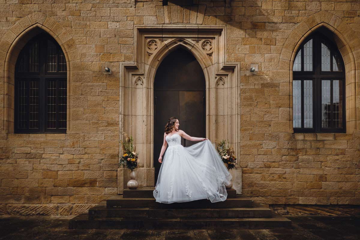 Hochzeit auf Probe Brautporträts