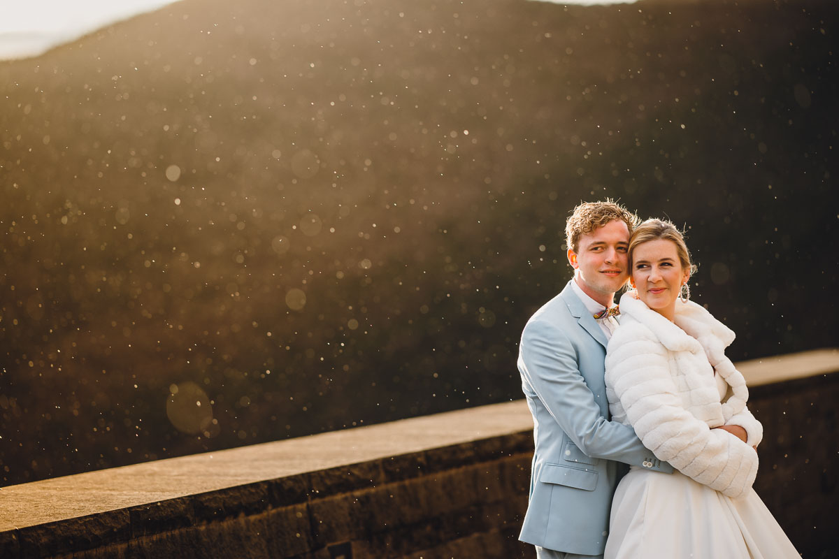 Hochzeit auf Probe Brautpaarporträts