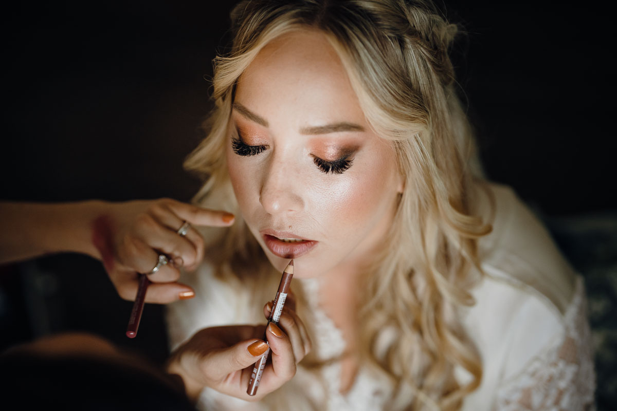 Brautstyling in der Villa Raab