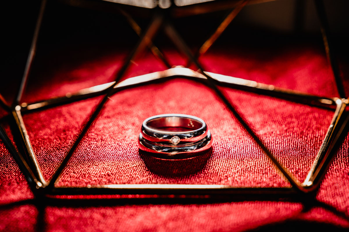 Hochzeitsringe fotografiert im Schloss Kransberg 