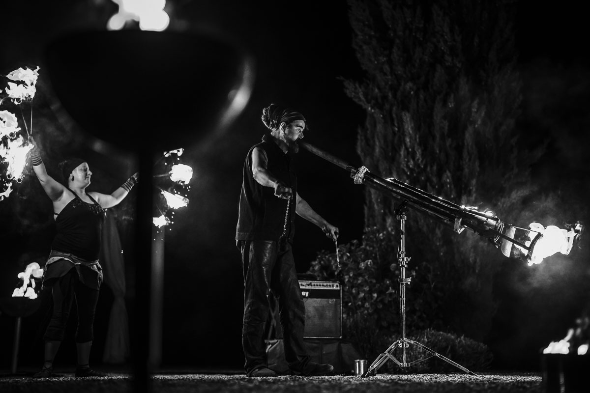 Feuershow Hochzeit Netts Landhaus