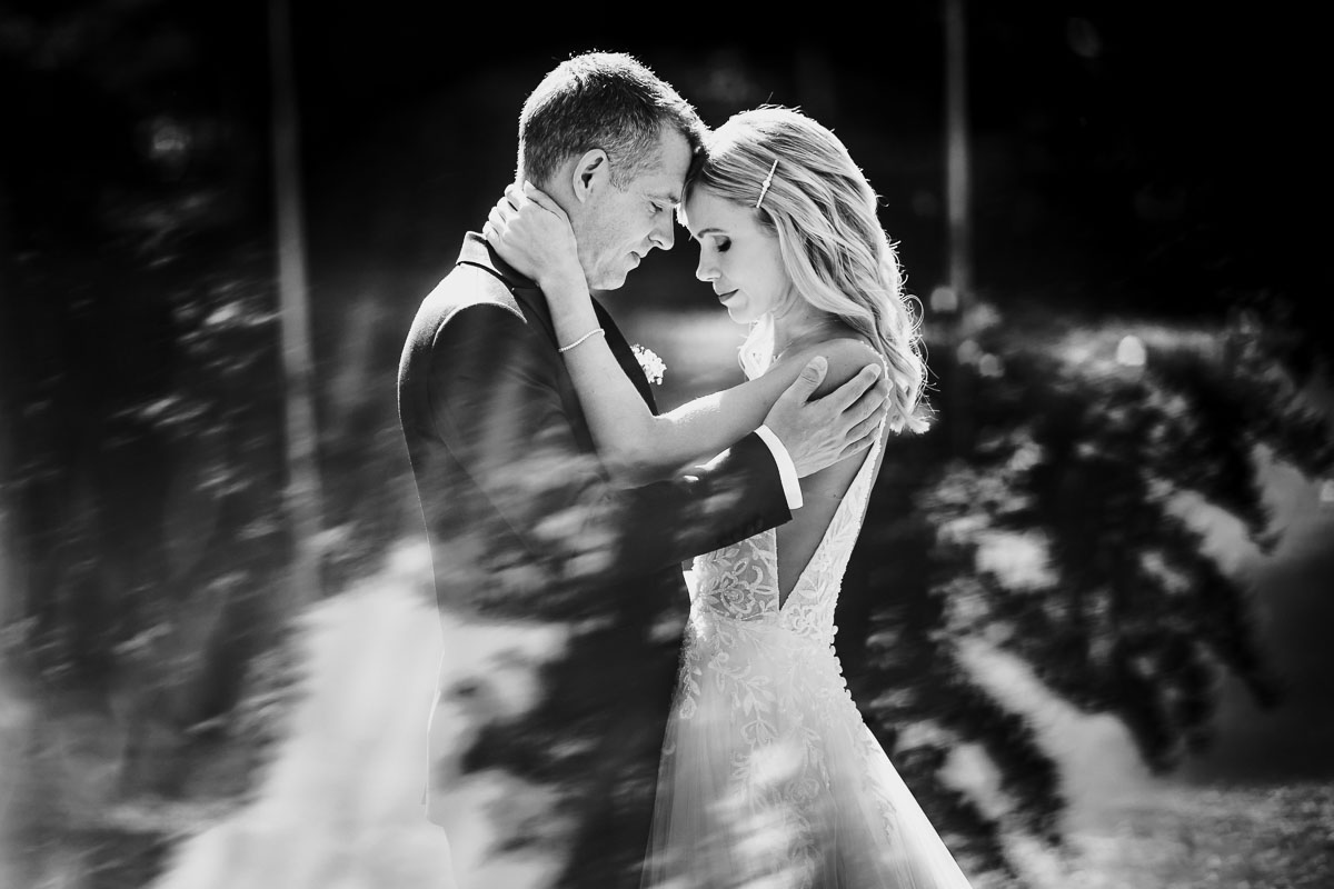 Hochzeitsfotos im Garten der Villa Raczynski