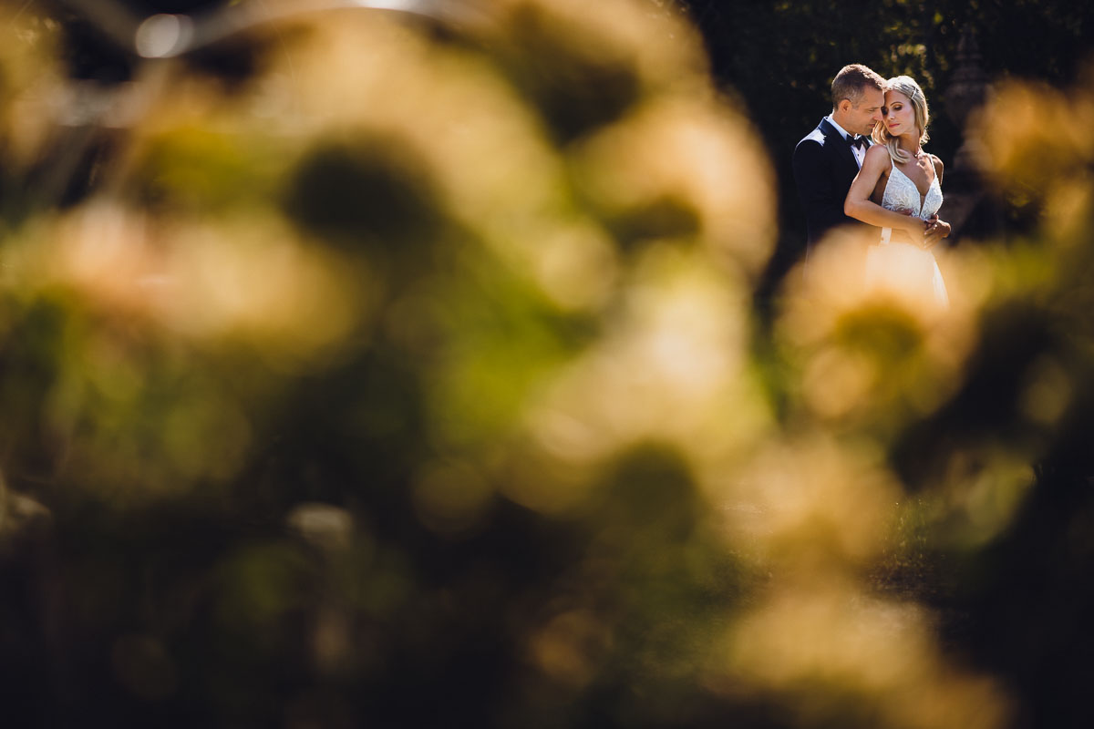 Hochzeitsfotos im Garten der Villa Raczynski