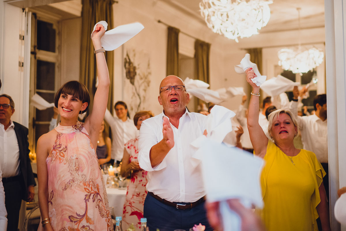 Hochzeitsfeier im Weingut von Winning