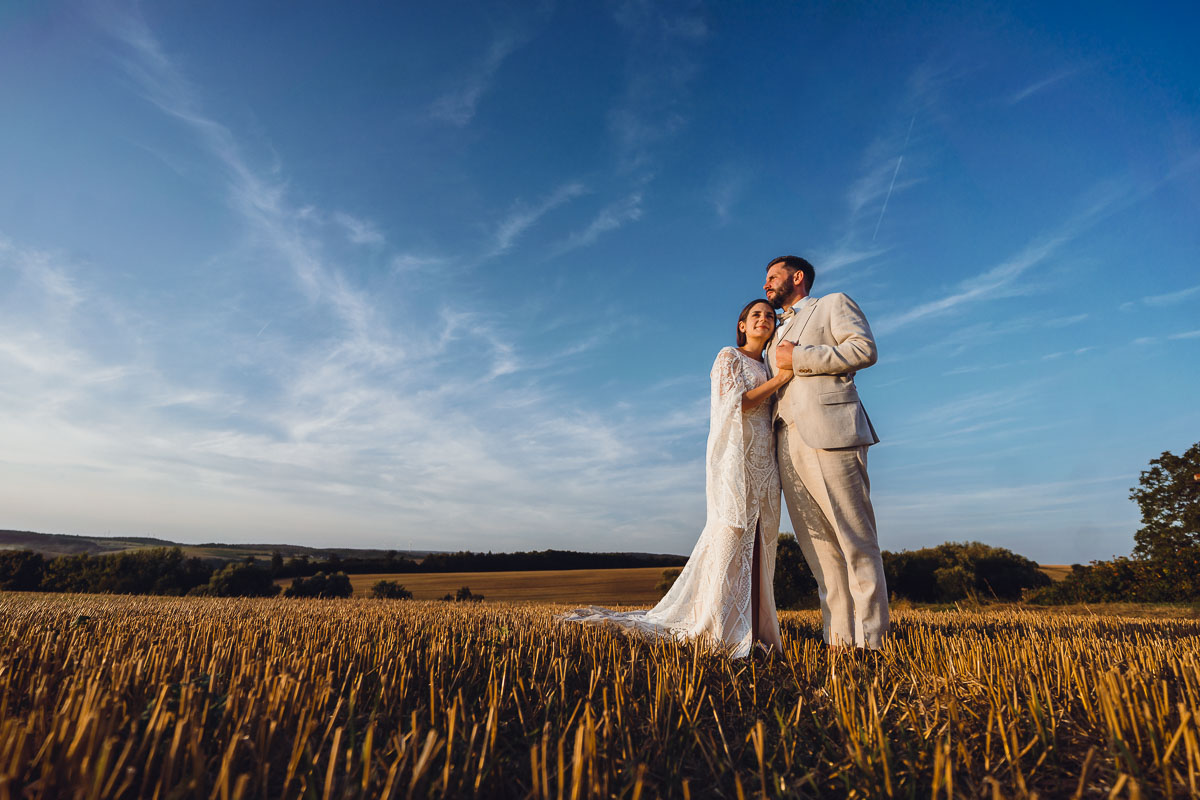 Brautpaar bei einer Hochzeit im Landgut Halsberg