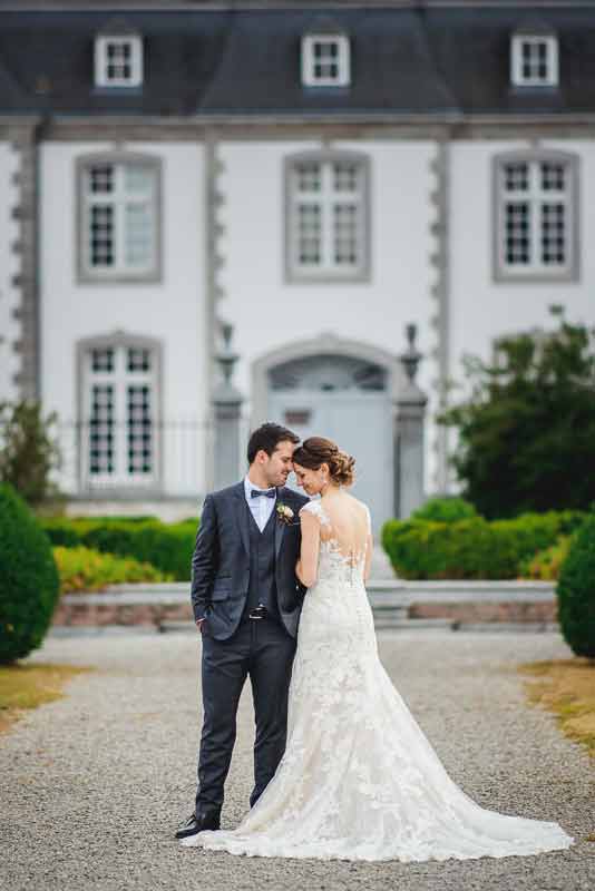 professionelle Hochzeitsfotografie in Belgien im Chateau de Deulin