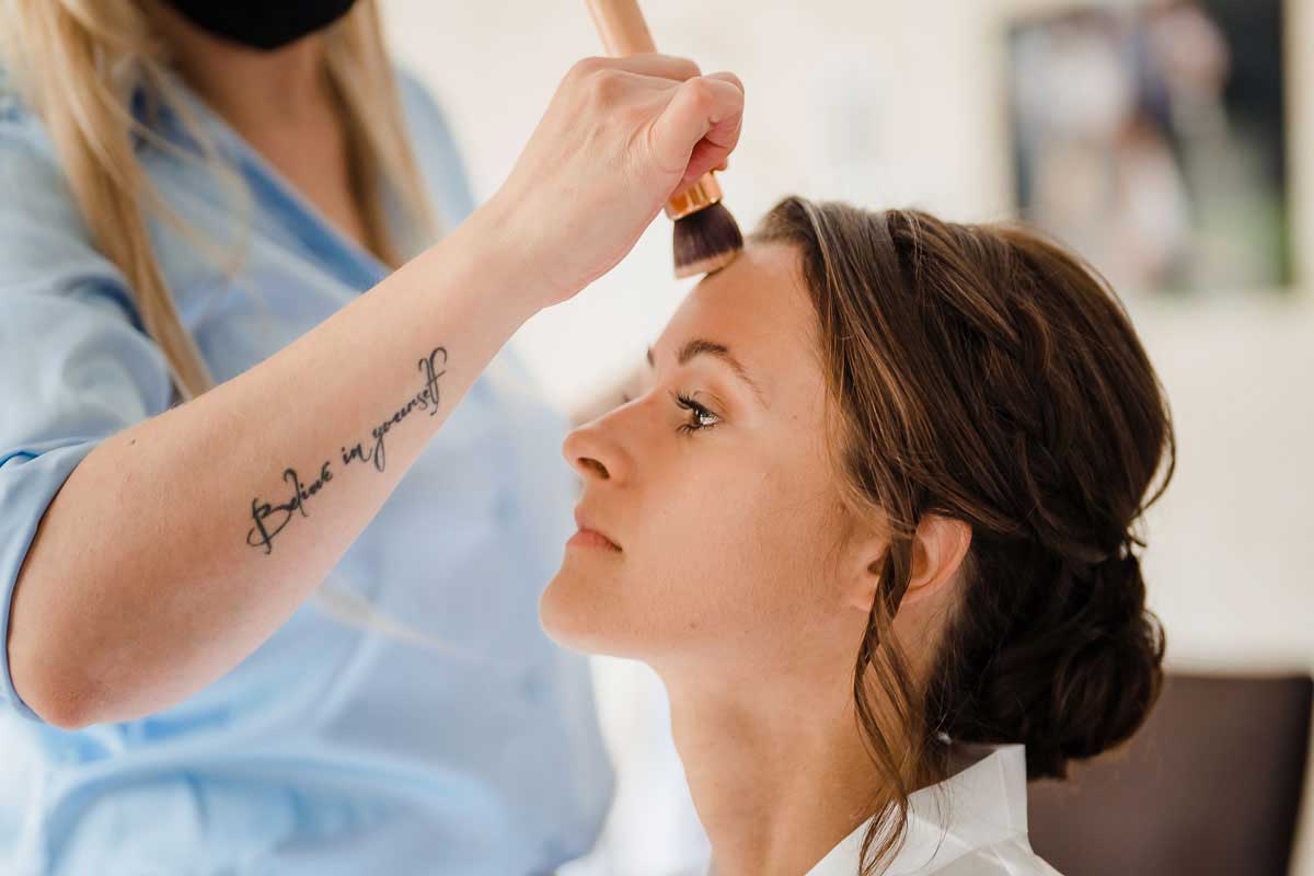 getting ready Braut für eine Hochzeit Burg Wegberg