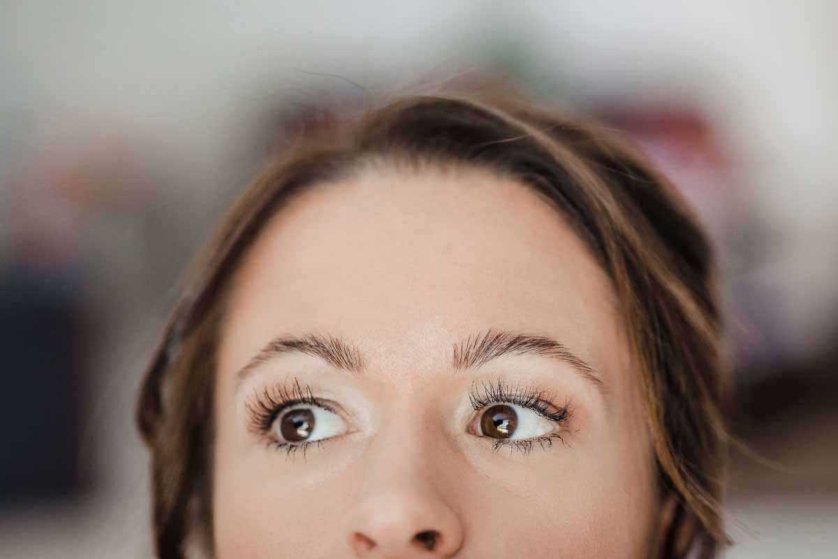 Details Augen der Braut