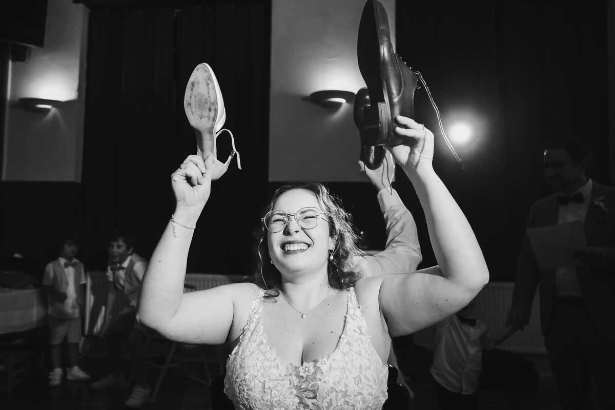 Schuhspiel bei einer Hochzeit im Philipp Eins in Speyer