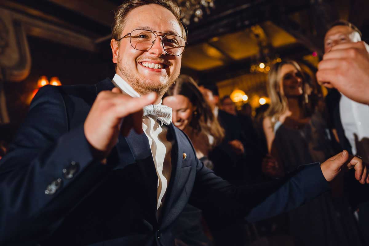 Party bei einer Hochzeit im Schloss Oberndorf