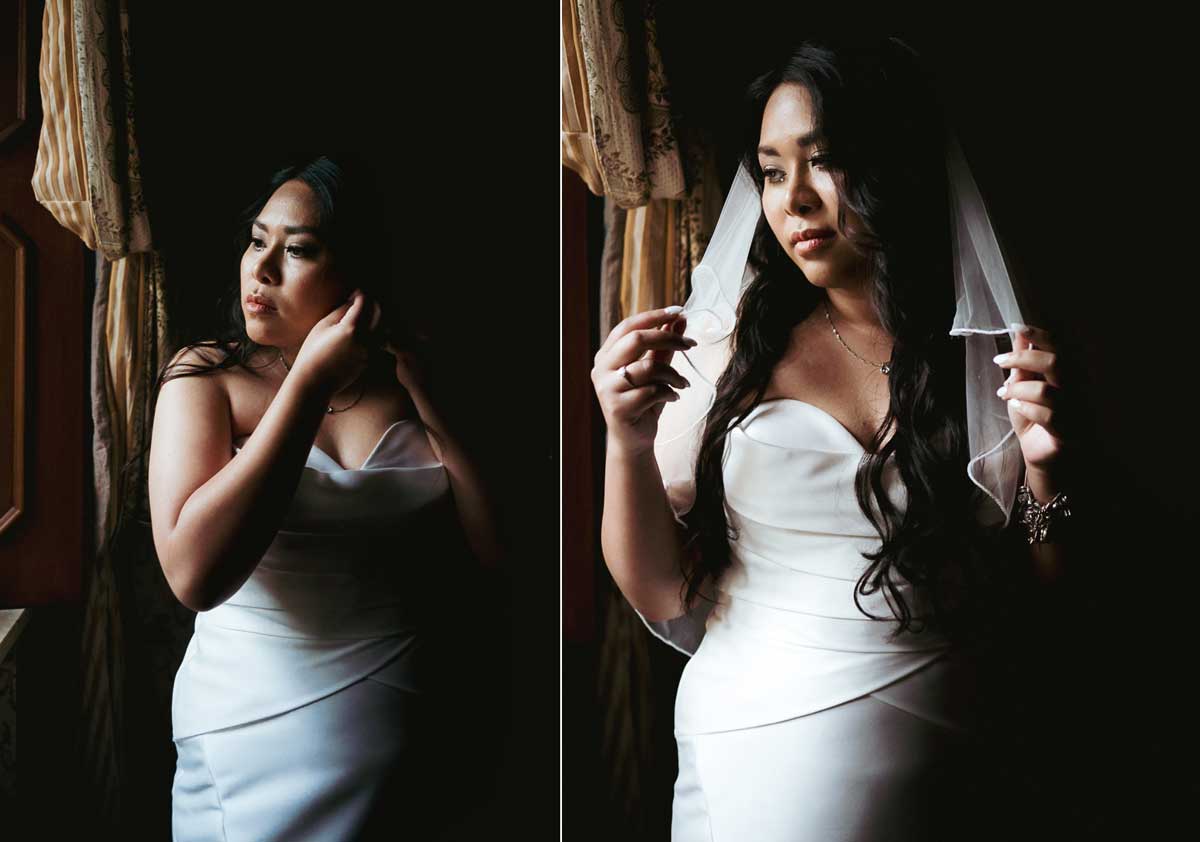 Brautporträt bei einer Hochzeit im Schloss Oberndorf