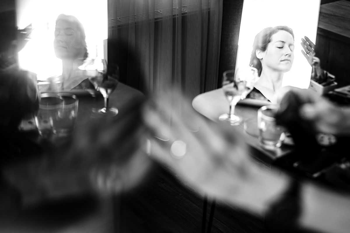 Brautstyling im Hotel Lamm für eine Hochzeit auf der Burg Hornberg 