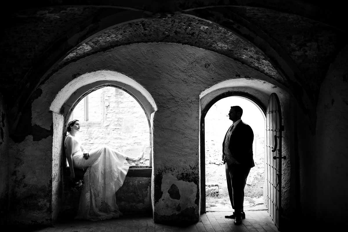 Brautpaarshooting auf der Burg Hornberg in Neckarzimmern