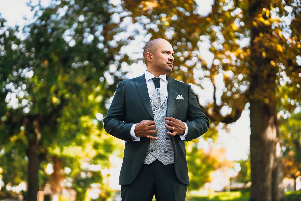 First Look Brautpaar für eine Hochzeit im Gutshof Ladenburg