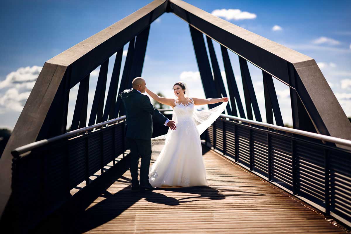 Hochzeitsfotos Brautpaar in Ladenburg