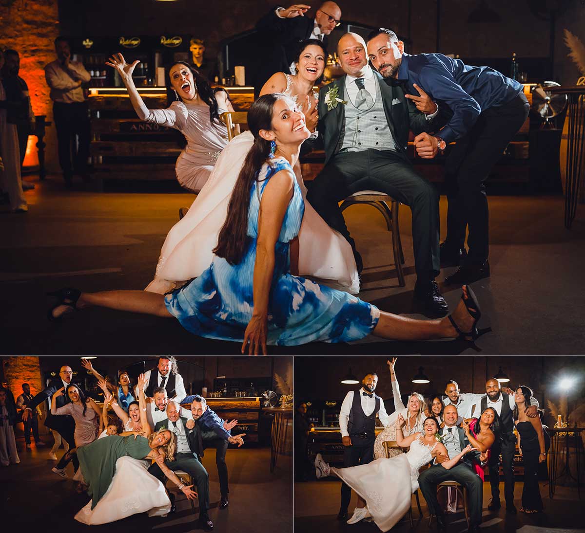 ausgelassene Hochzeitsfeier im Gutshof Ladenburg