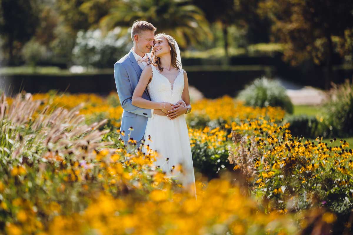 Hochzeitsfotos Brautpaar für eine Hochzeit im Oberwaldhaus Darmstadt