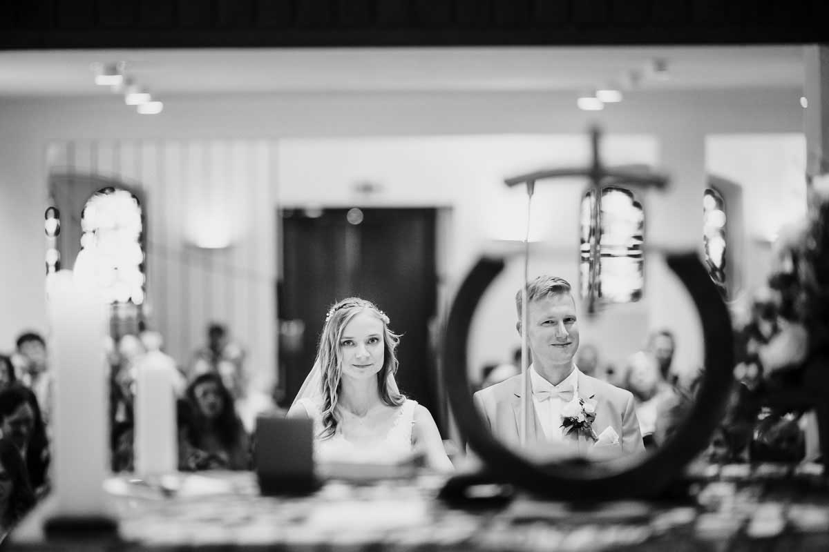 Trauung in der Bessunger Kirche in Darmstadt