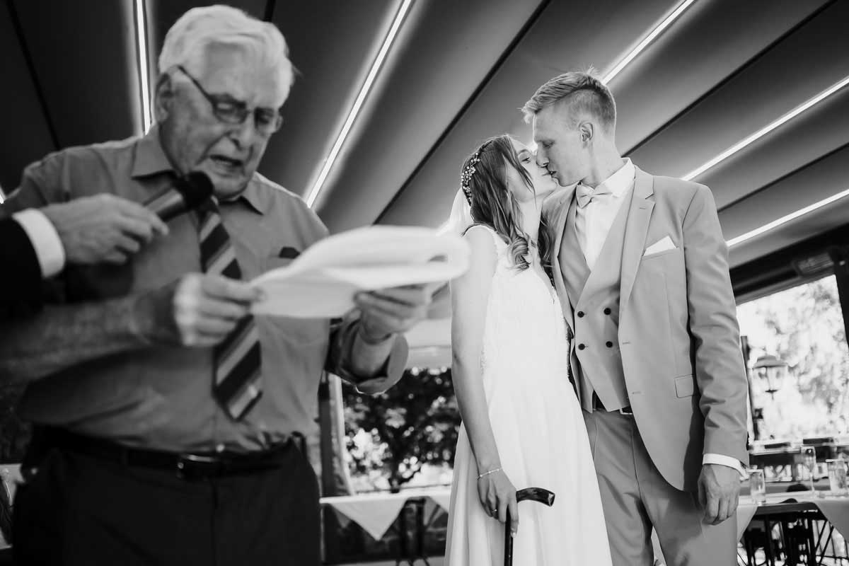 Rede Brautpaar bei einer Hochzeit im Oberwaldhaus Darmstadt