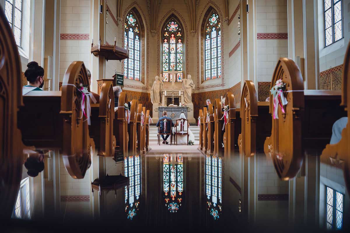 Trauung in der evangelischen Johanneskirche in Erbach
