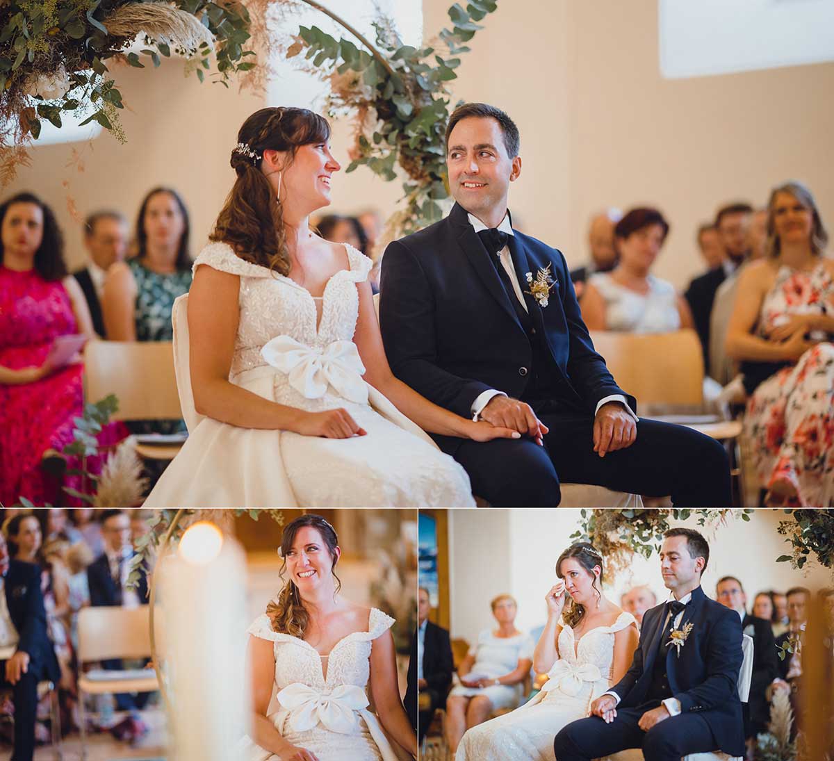 emotionale Momente bei einer kirchlichen Trauung