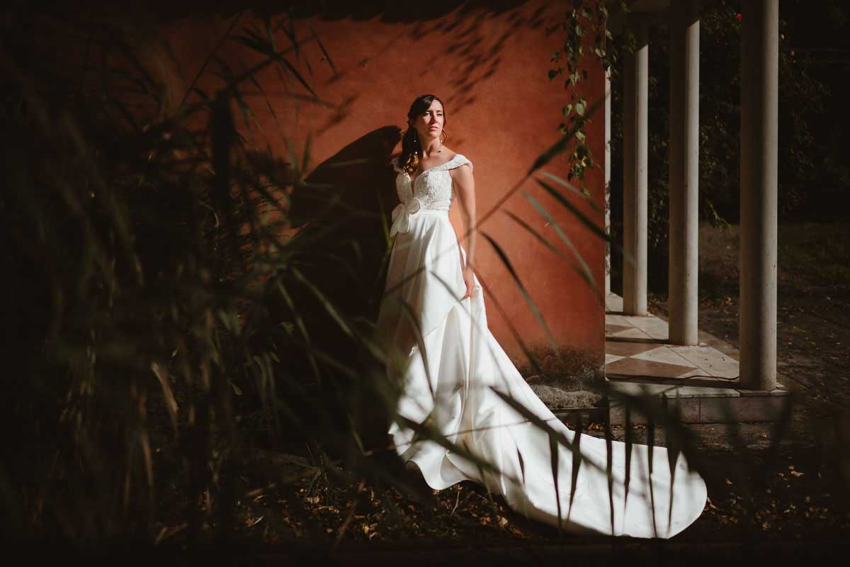 Hochzeitsfotos einer Braut fotografiert in Angelbachtal im Schloss Michelfeld