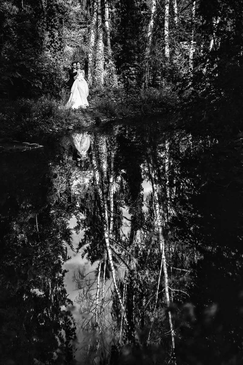 Hochzeitsfotos Brautpaar im Schloss Michelfeld