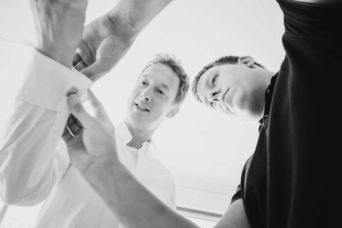 Hochzeitsvorbereitungen des Bräutigam in Überlingen