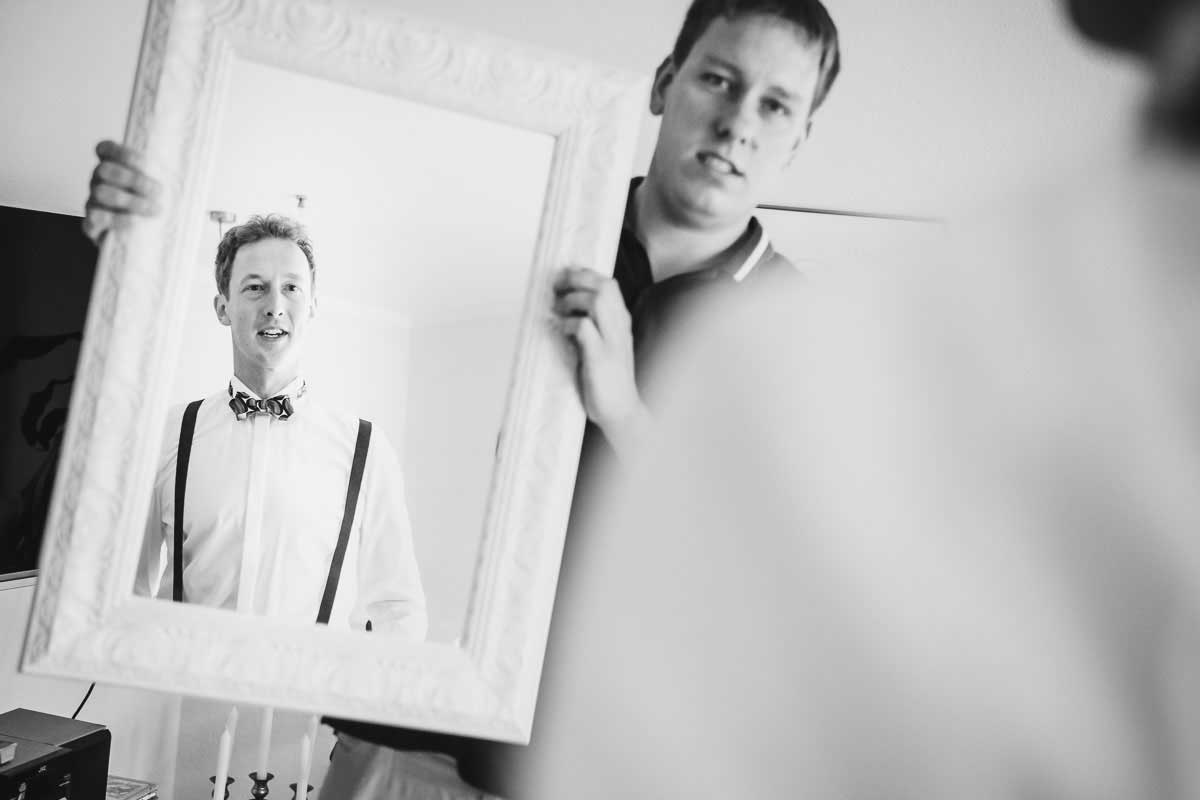 Hochzeitsvorbereitungen des Bräutigam in Überlingen