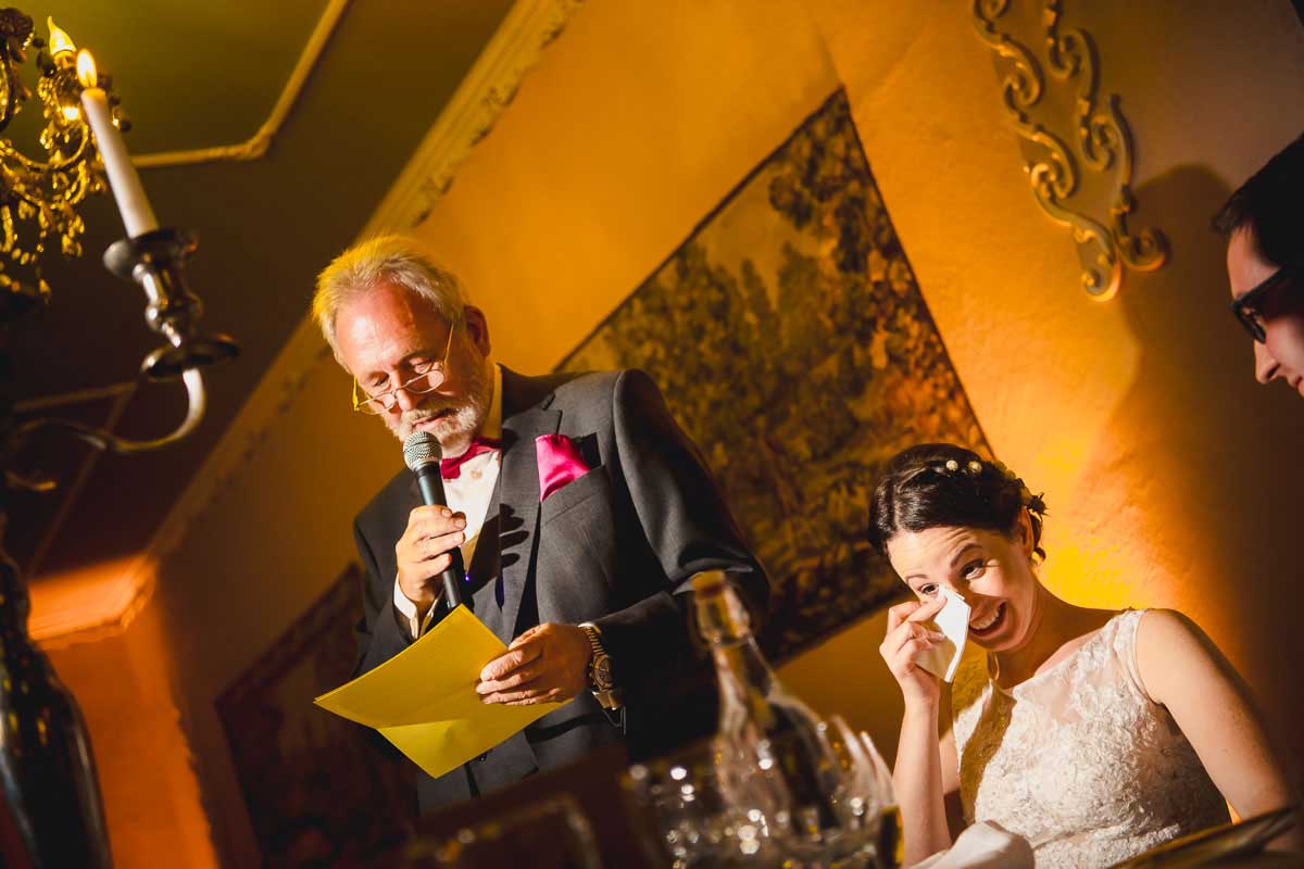 emotionale Reden bei einer Hochzeit im Landgut Buschmühle