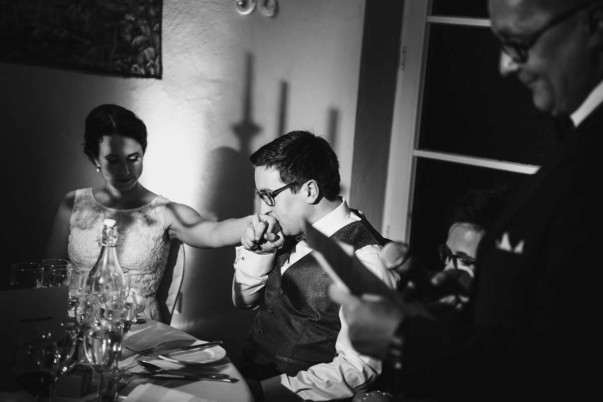 emotionale Reden bei einer Hochzeit im Landgut Buschmühle