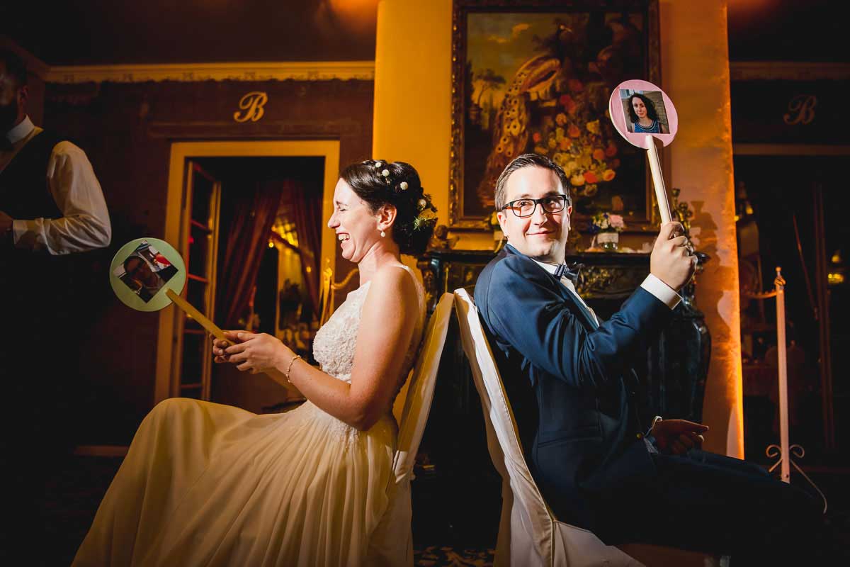 Schuhspiel bei einer Hochzeit im Landgut Buschmühle