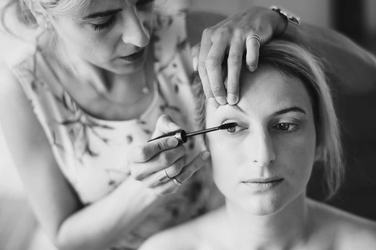 Brautvorbereitungen für eine Hochzeit im Schloss Heidelberg