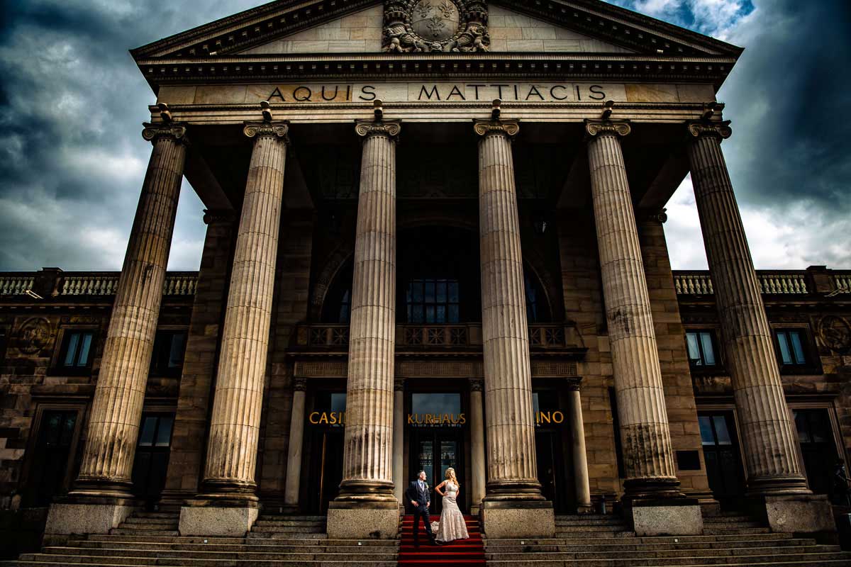 Hochzeitsfotos beim Kurpark in Wiesbaden