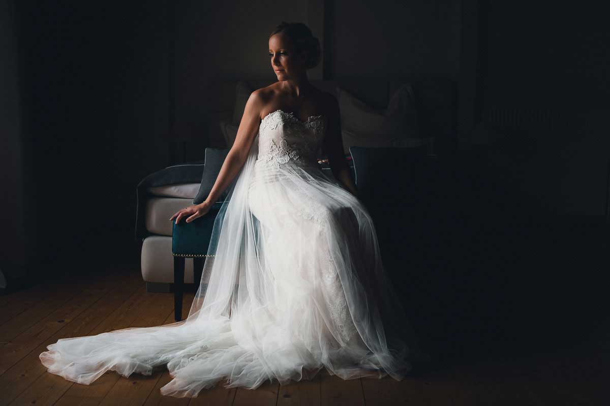 Hochzeitsfotos Braut bei einer Hochzeit im Wagners Hof in Undenheim