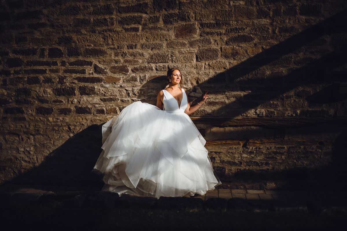 Hochzeitsfoto Braut im Gut Wöllried